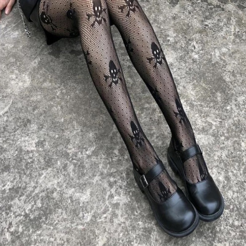 Graphic Diamond Fishnet Sheer Soft Nylon Women’s Pantyhose Stretchy Black Tights - Picture 15 of 17